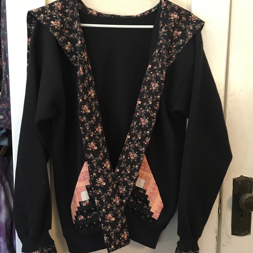 Thrifted Handmade Quilted Cardigan!